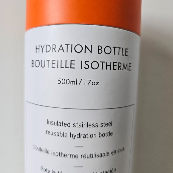 NIB LE CREUSET Black Stainless Steel Water Bottle 0.5L 24 Hours Cold 12 Hot - Picture 8 of 10